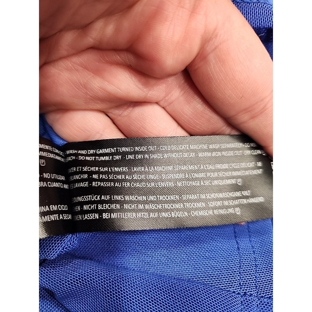 *FINDERS Women's L Royal Blue Open Back Short Sleeve Inmortal Mini Dress - Picture 5 of 8